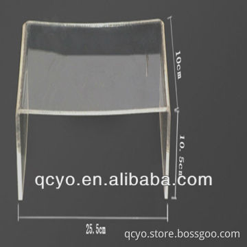 QCY clear acrylic/plexiglass shoe display stand from Shenzhen factory